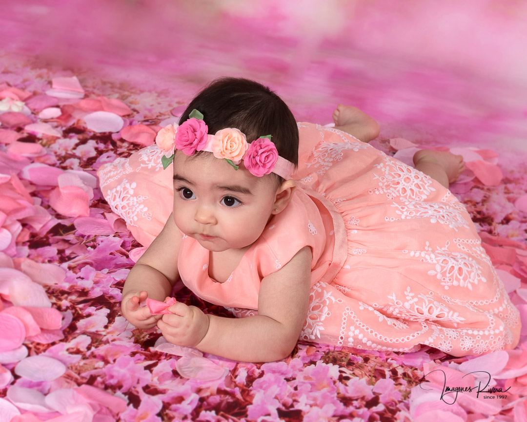 ♥ Baby girl milestone photo session | Imagenes Rivera ♥