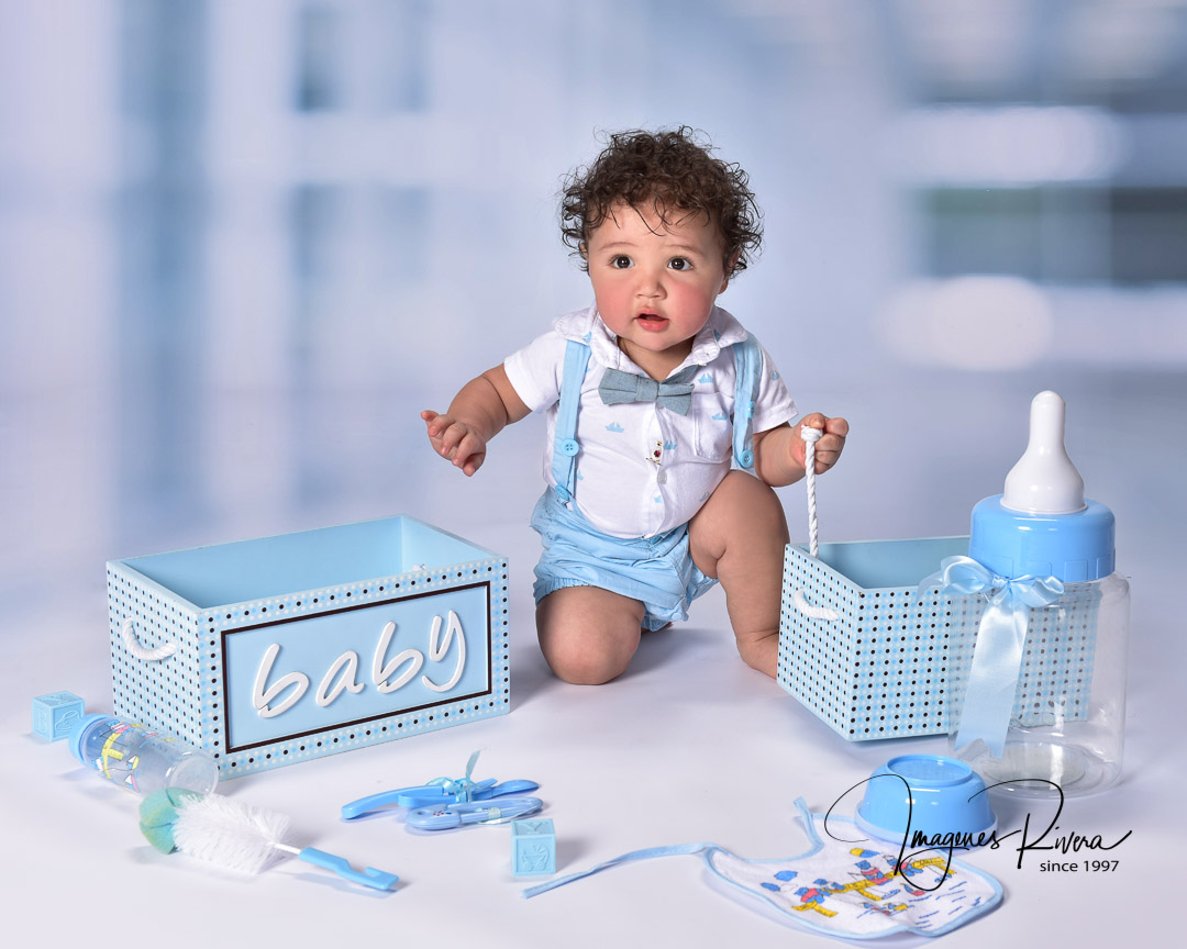 ♥ First year baby boy portrait | Toddler photographer Imagenes Rivera Miami ♥